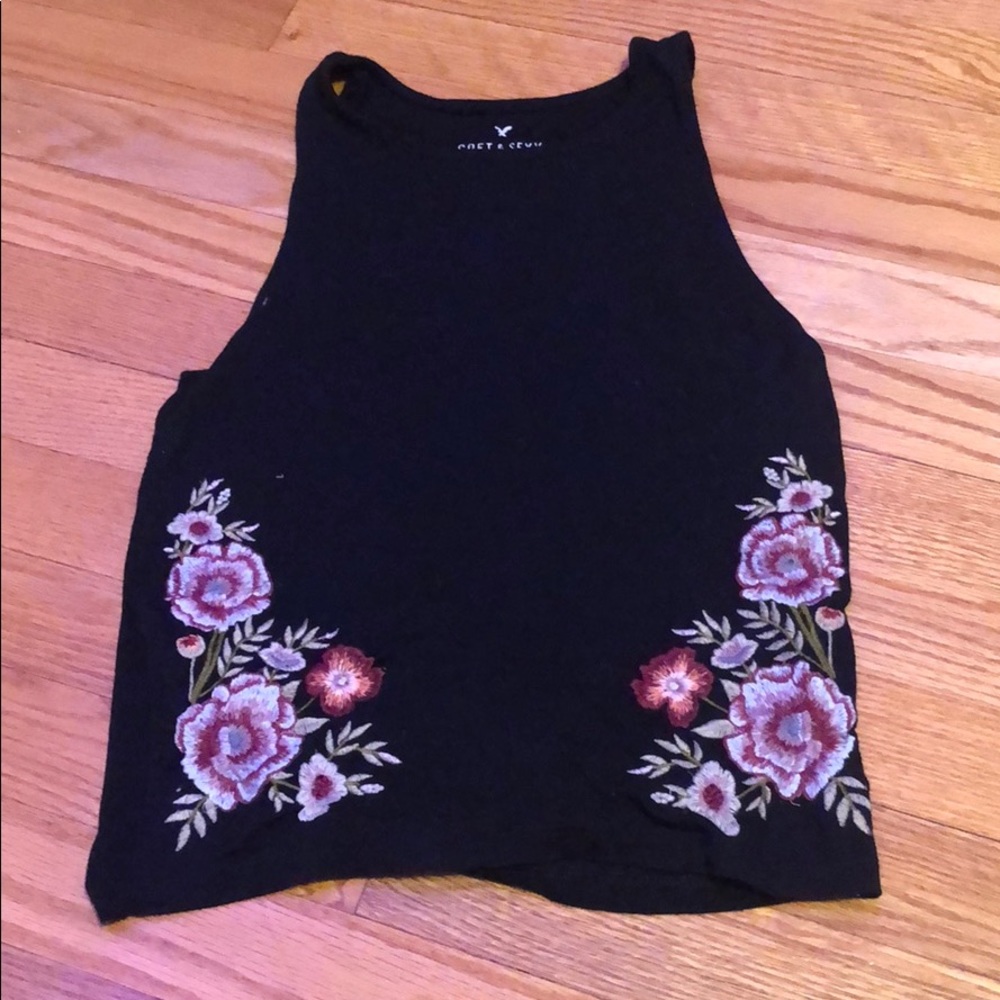 black tank top
